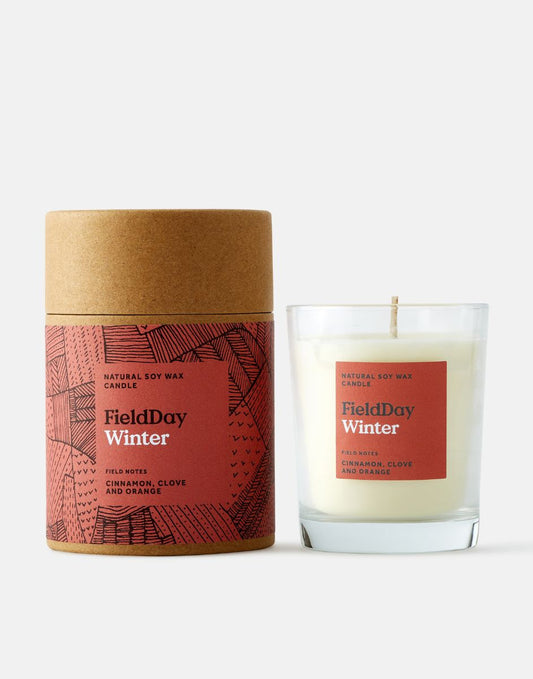 cardboard  packaging - red label - glass candle 