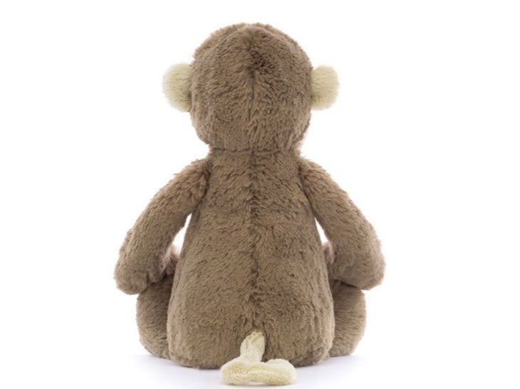 bashful monkey - brown and beige - cuddly soft toy