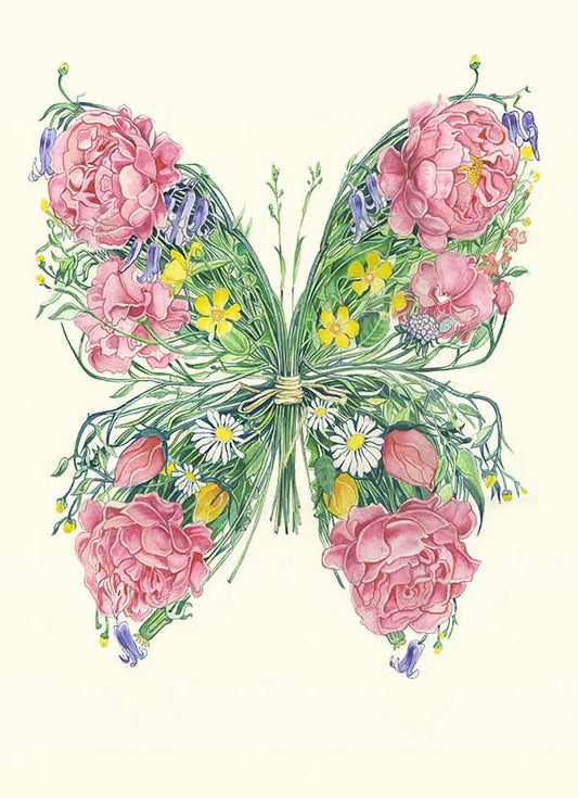 Butterfly Card - Floral Butterfly